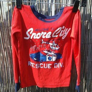Boy's Carter's Welcome to Snore City Long Sleeve Shirt Pajama Top - 5